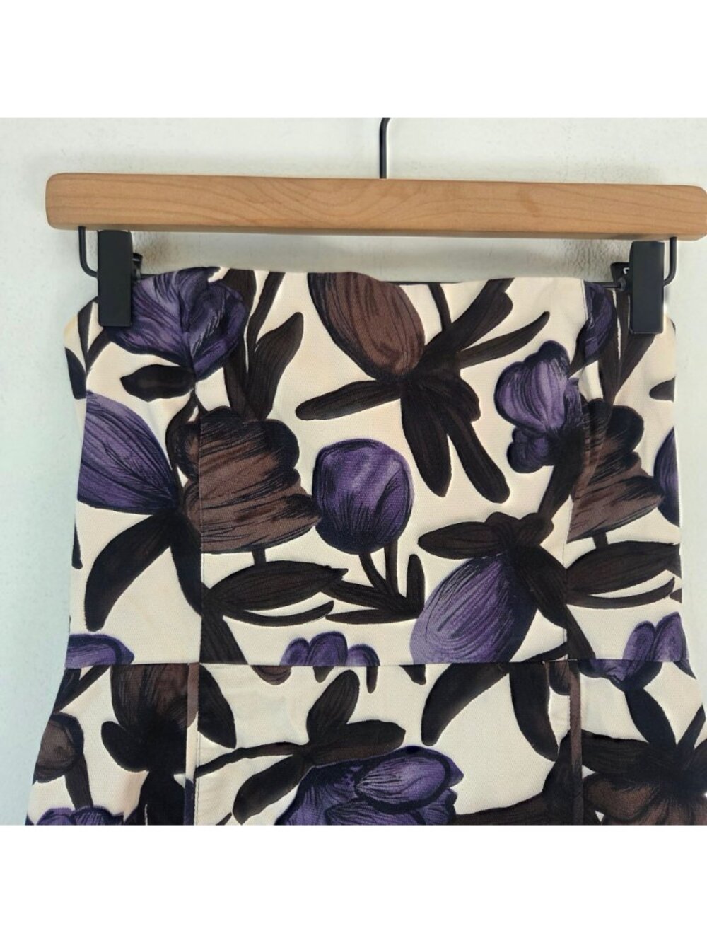 Banana Republic Strapless Cocktail Dress Spring Watercolor Floral Women's 6 - Picture 3 of 6